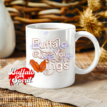 Buffalo Gives You Wings *Digital Product* - Buffalo PNG, Chicken Wing PNG, Buffalo Wing PNG