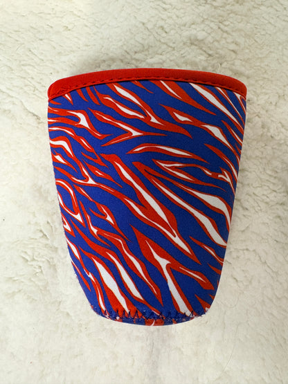 Buffalo Football Stripes Cup Sleeve Buffalo Football Cup Sleeve | Neoprene Drink Sleeve