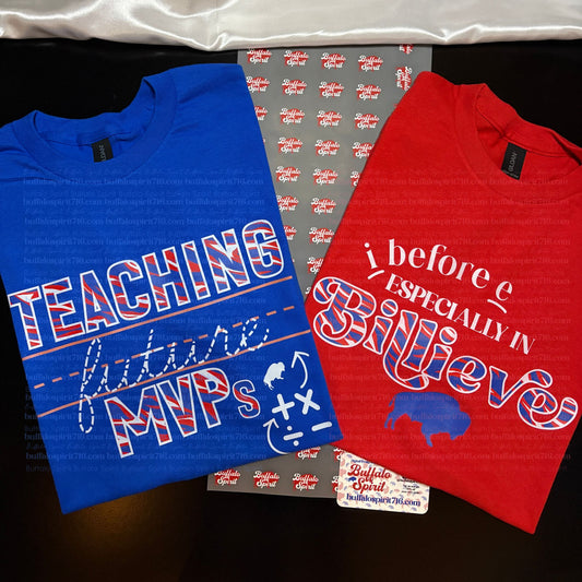 Buffalo Football Teacher Shirt