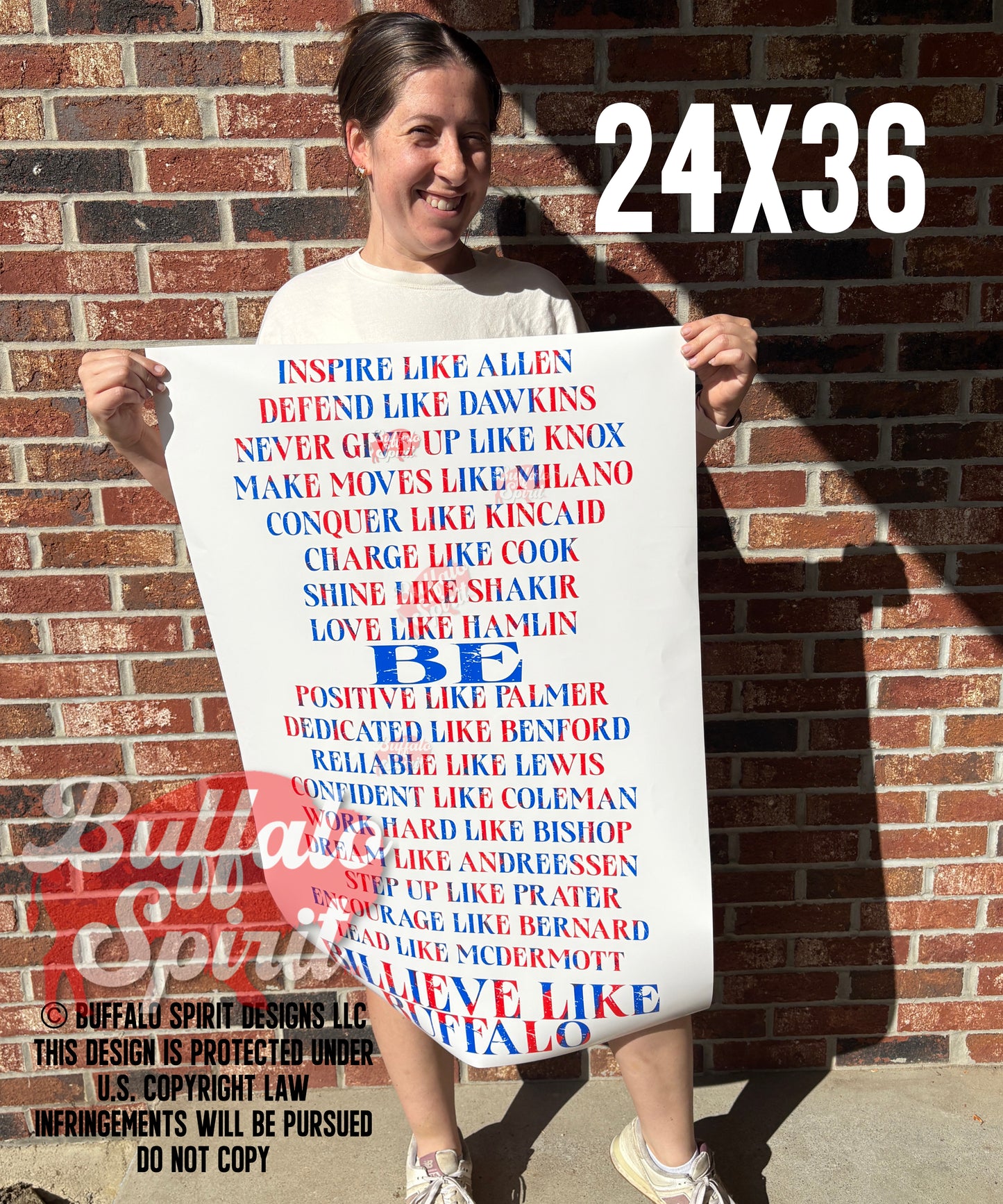 Billieve Like Buffalo Poster
