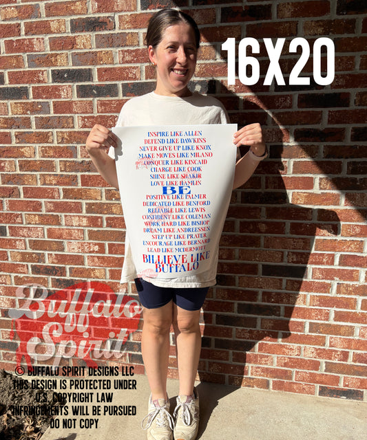 Billieve Like Buffalo Poster