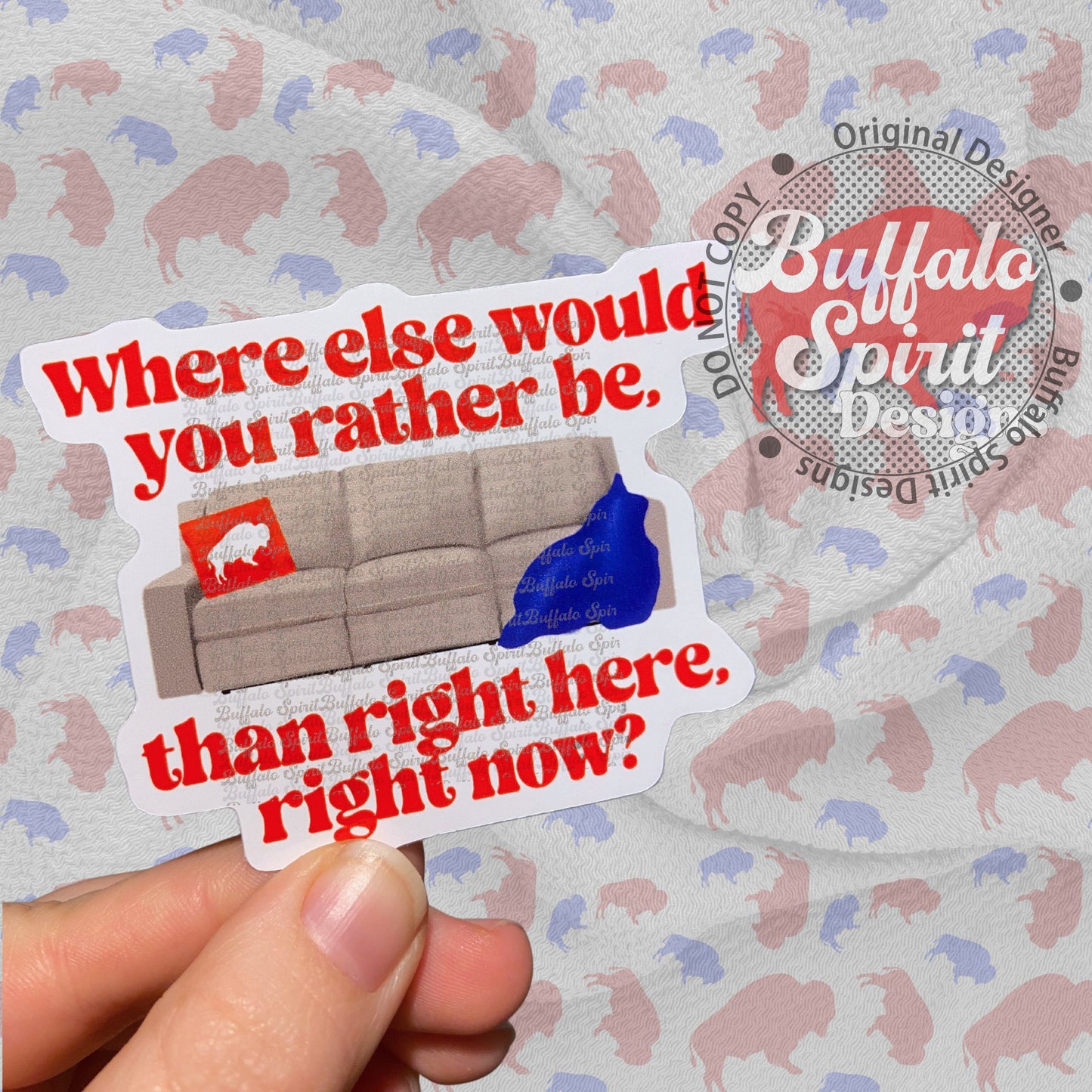 Where Else Would You Rather Be Couch Sticker