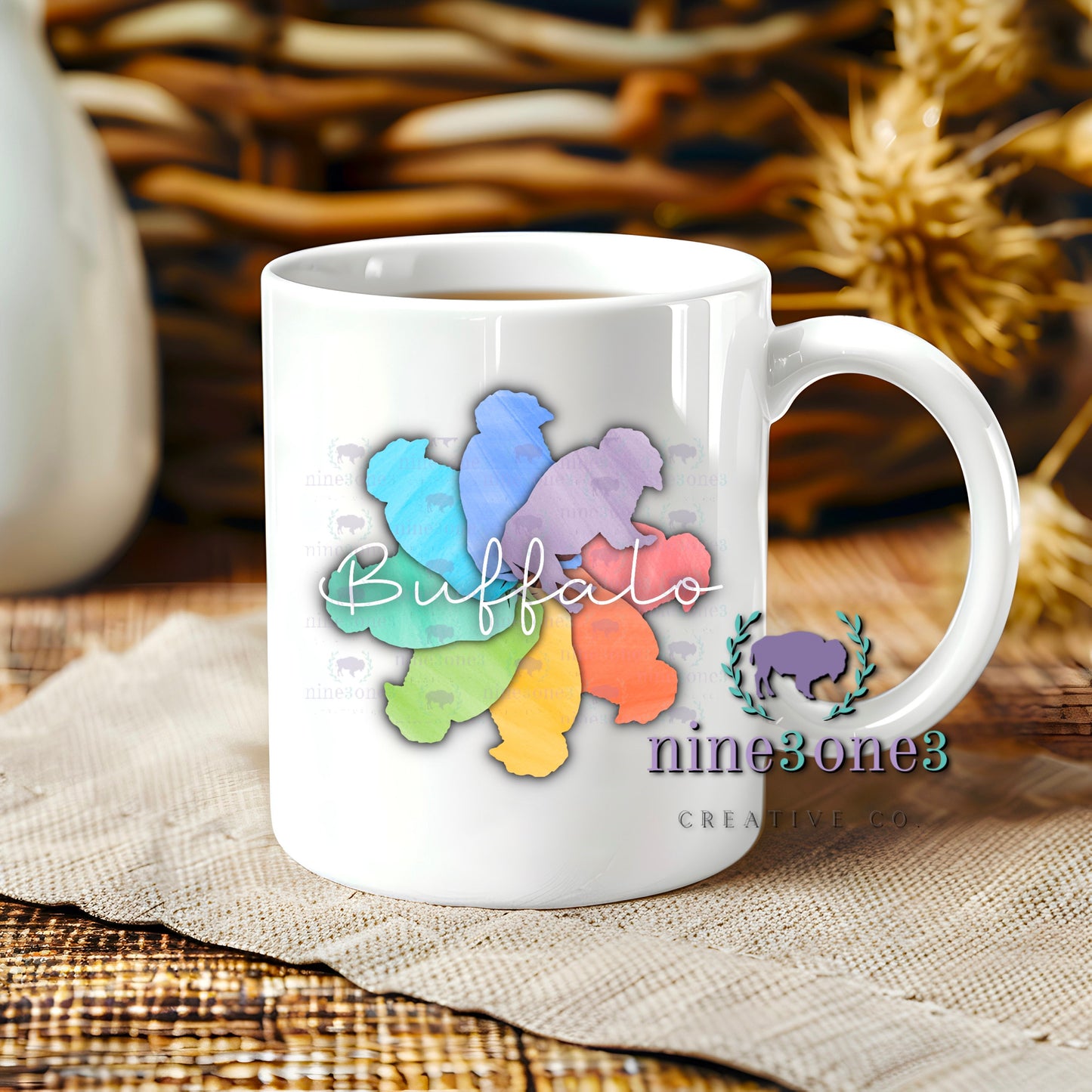 Radial Rainbow Buffalo